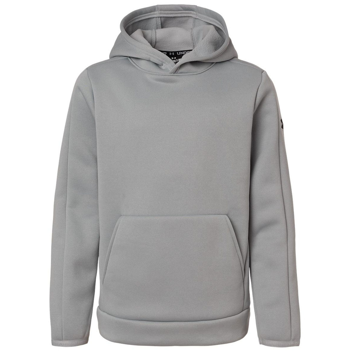 Under Armour Youth Mod Grey/Black Fleece Pro Hooded Pullover