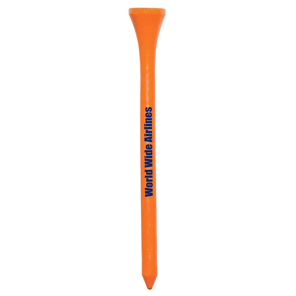 Koozie Orange 4-1 Golf Tee Packet - 3-1/4" Tee