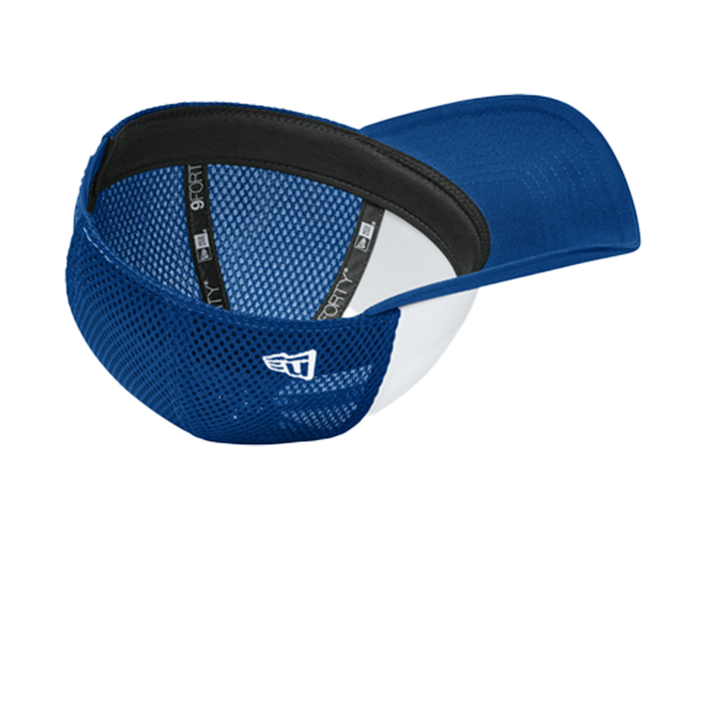 New Era Flag White/Royal Snapback Contrast Front Mesh Cap