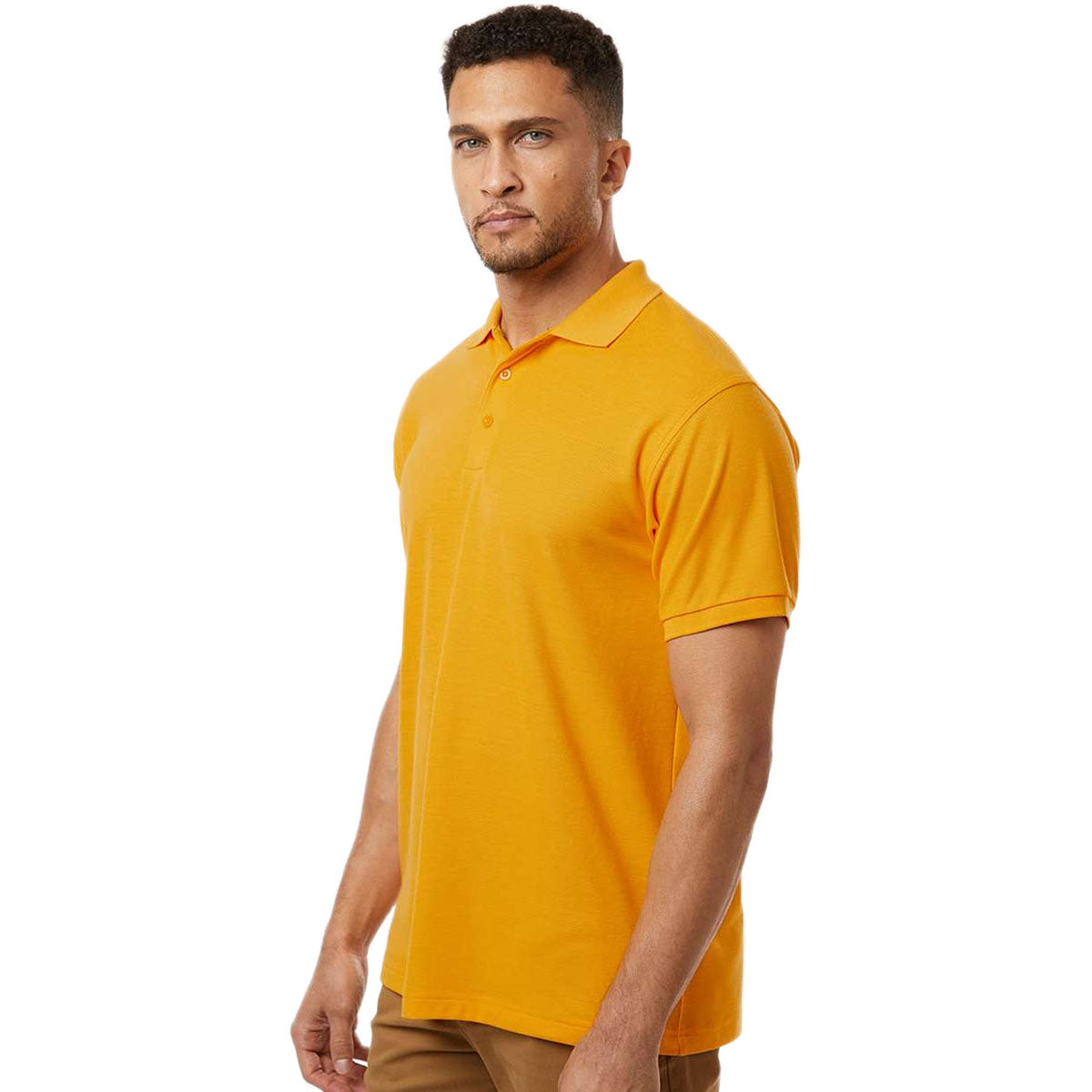 AllPro Men's Gold Pique Polo