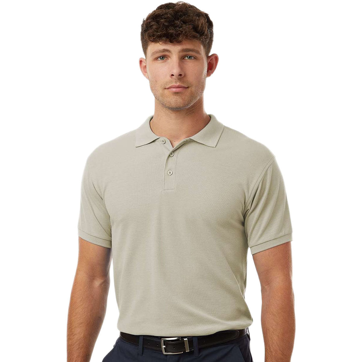 AllPro Men's Sand Pique Polo