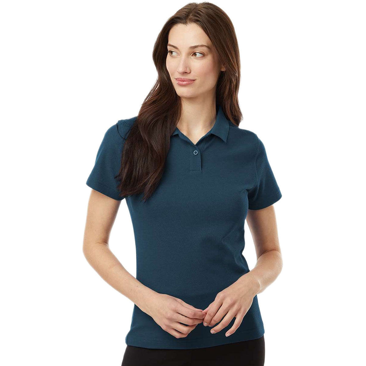 AllPro Women's Atlantic Blue Pique Polo