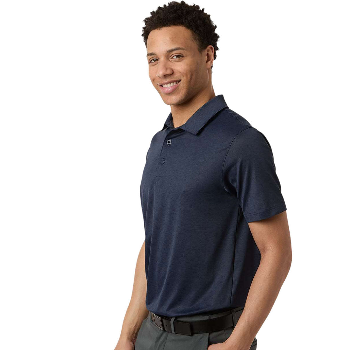 Puma Golf Men's Deep Navy Heather Icon Heather Polo 2.0