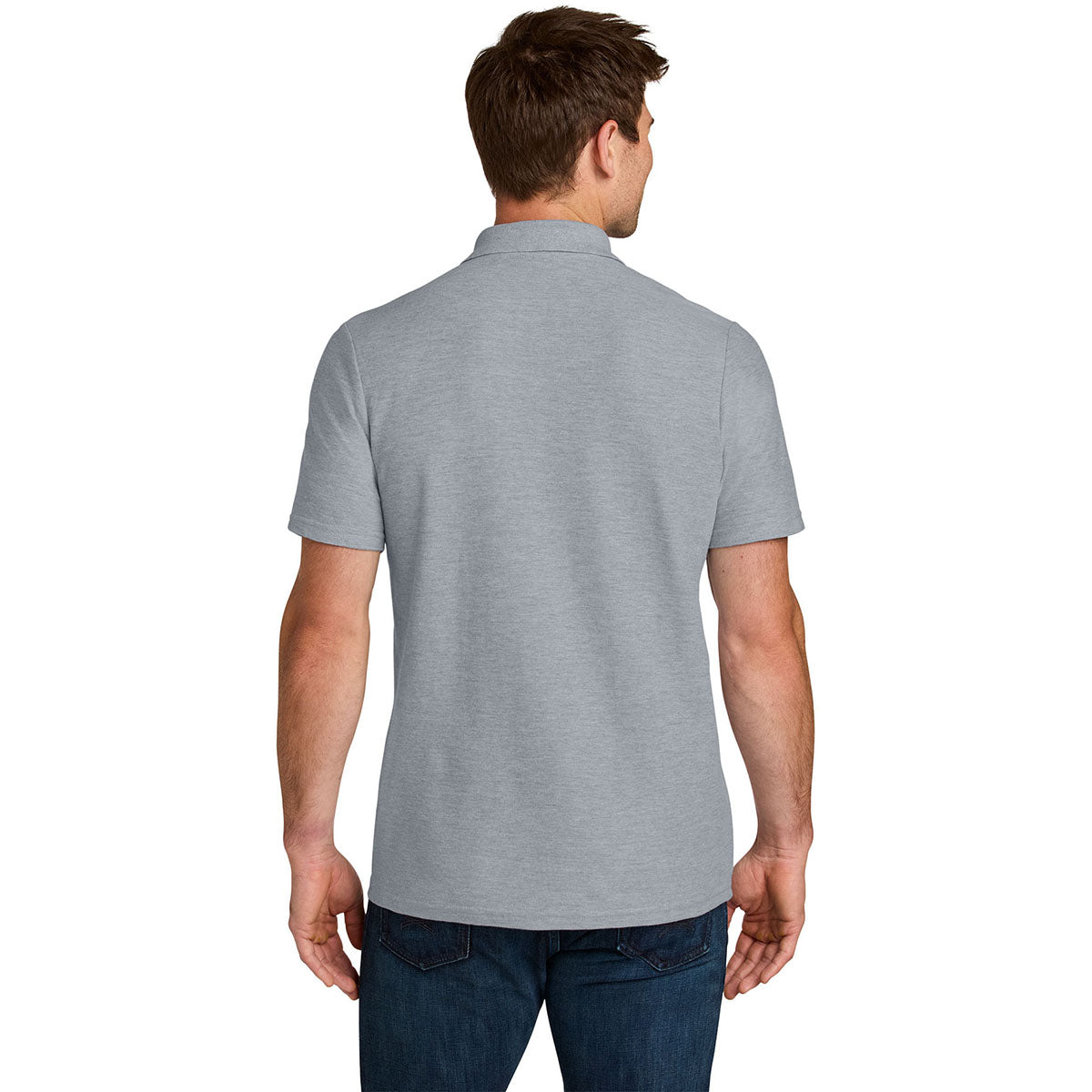 Gildan Men's Ring Spun Sport Grey Softstyle Pique Polo