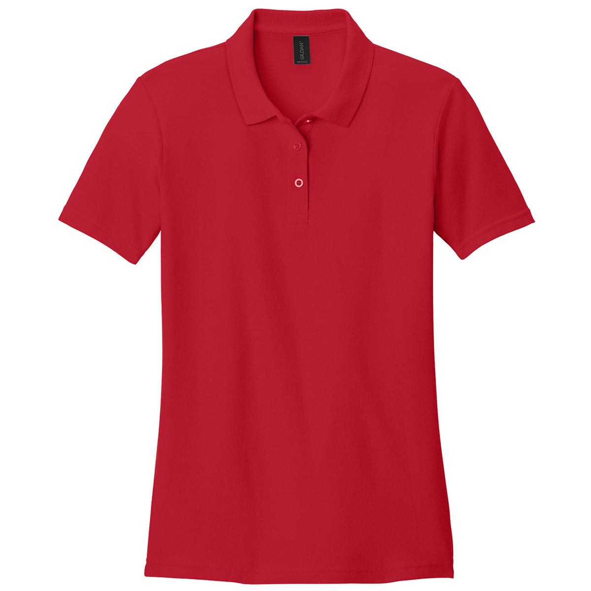 Gildan Women's Red Softstyle Pique Polo
