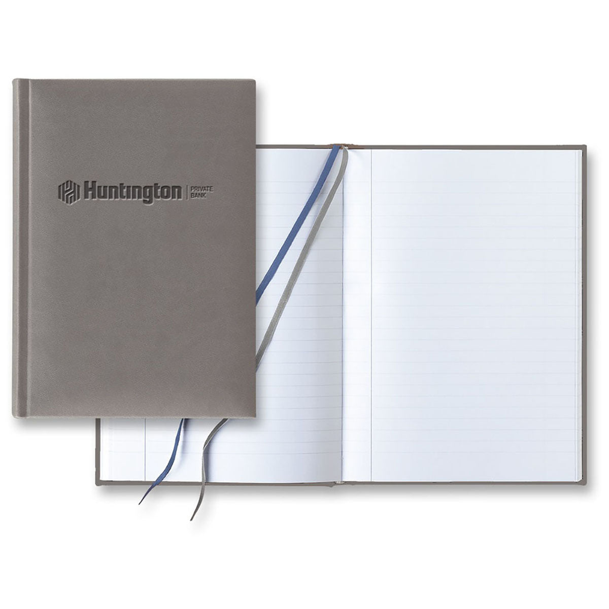 Castelli Grey Tucson Slim Grande Lined White Page Journal