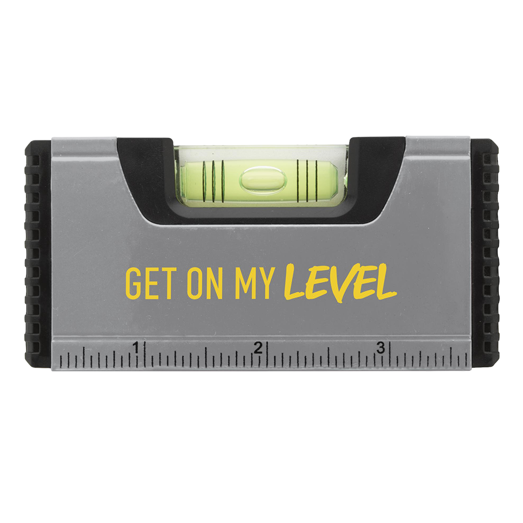 Koozie Group Gray Magnetic Pocket Level