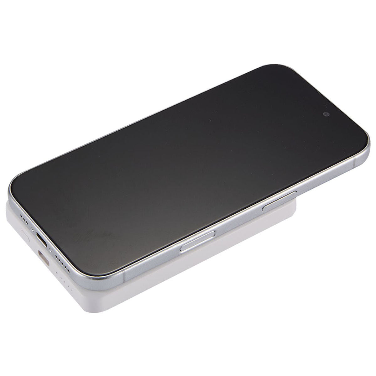Leed's White MI Power 5000 mAh MagClick 15W Wireless Power Bank