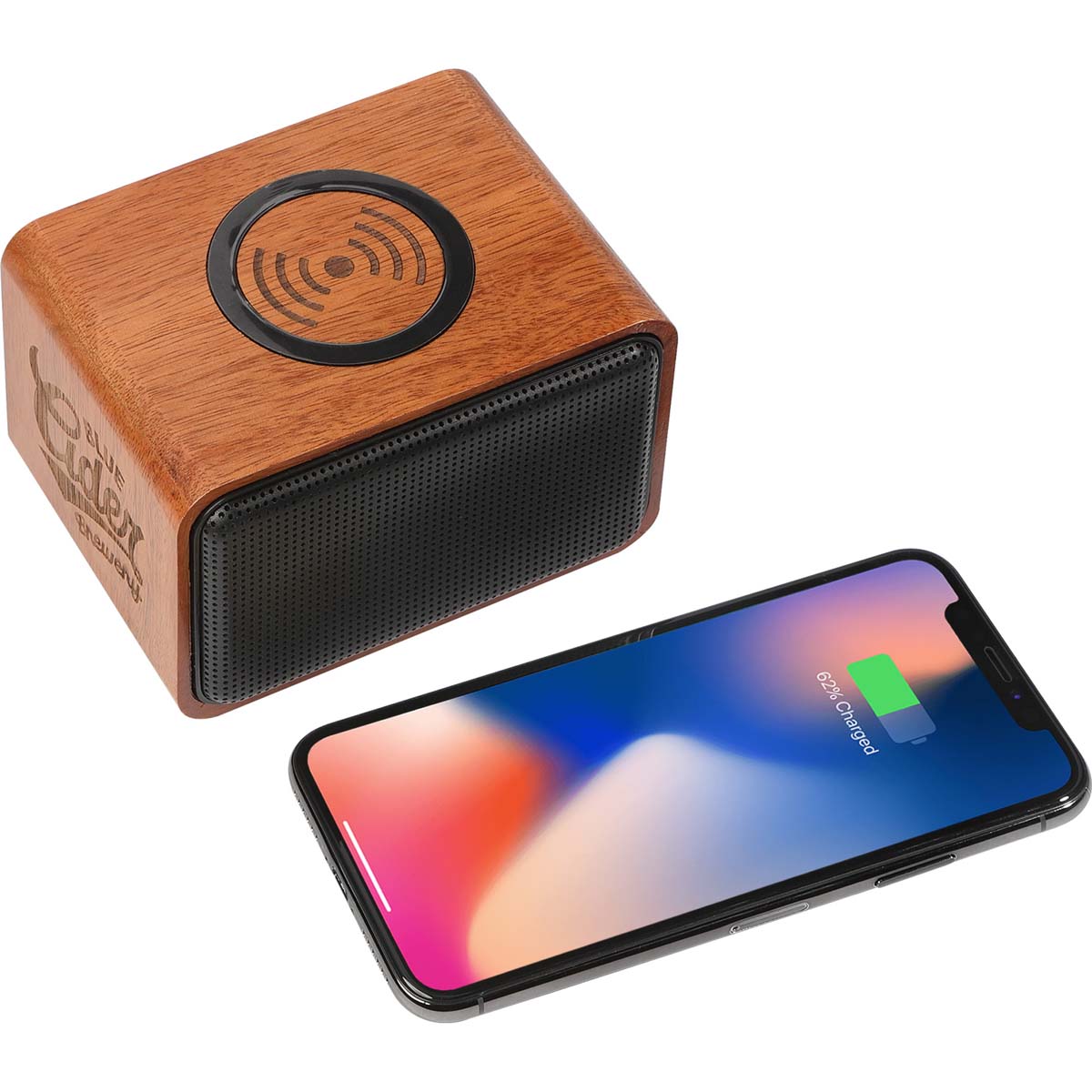 48-Hour Leed's Wood Bluetooth Speaker with Wireless Charging Pad