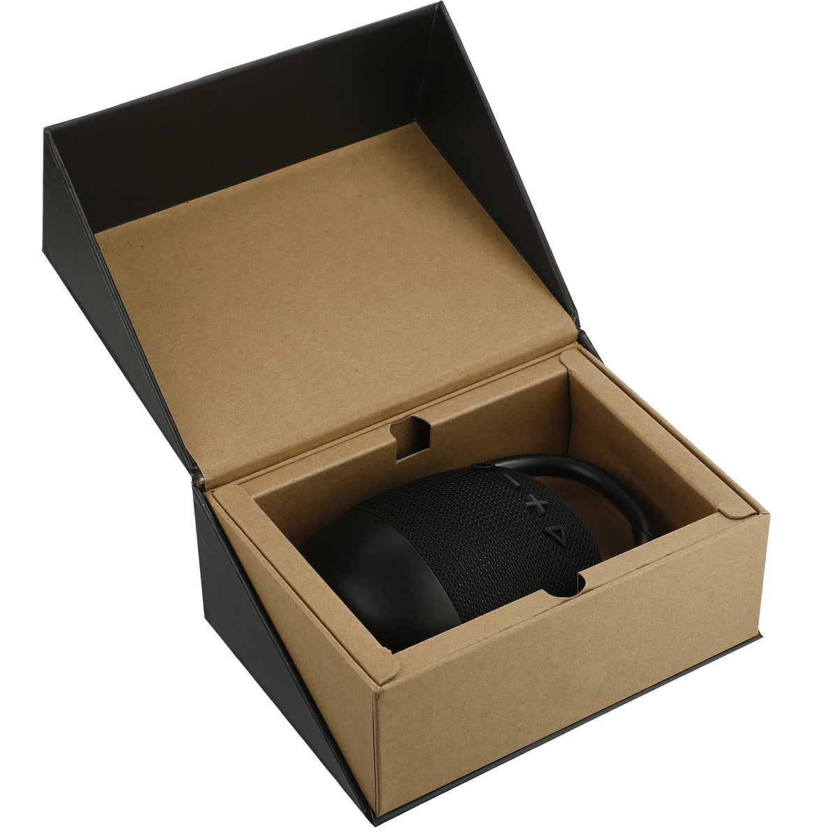 Leed's Black Fabric Clip Waterproof Bluetooth Speaker