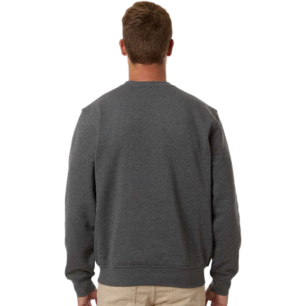 Dri Duck Men's Dark Oxford Granit Crewneck Pullover