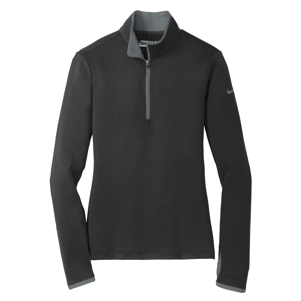 48-Hour Nike Women's Black/Grey Dri-FIT Stretch 1/2-Zip