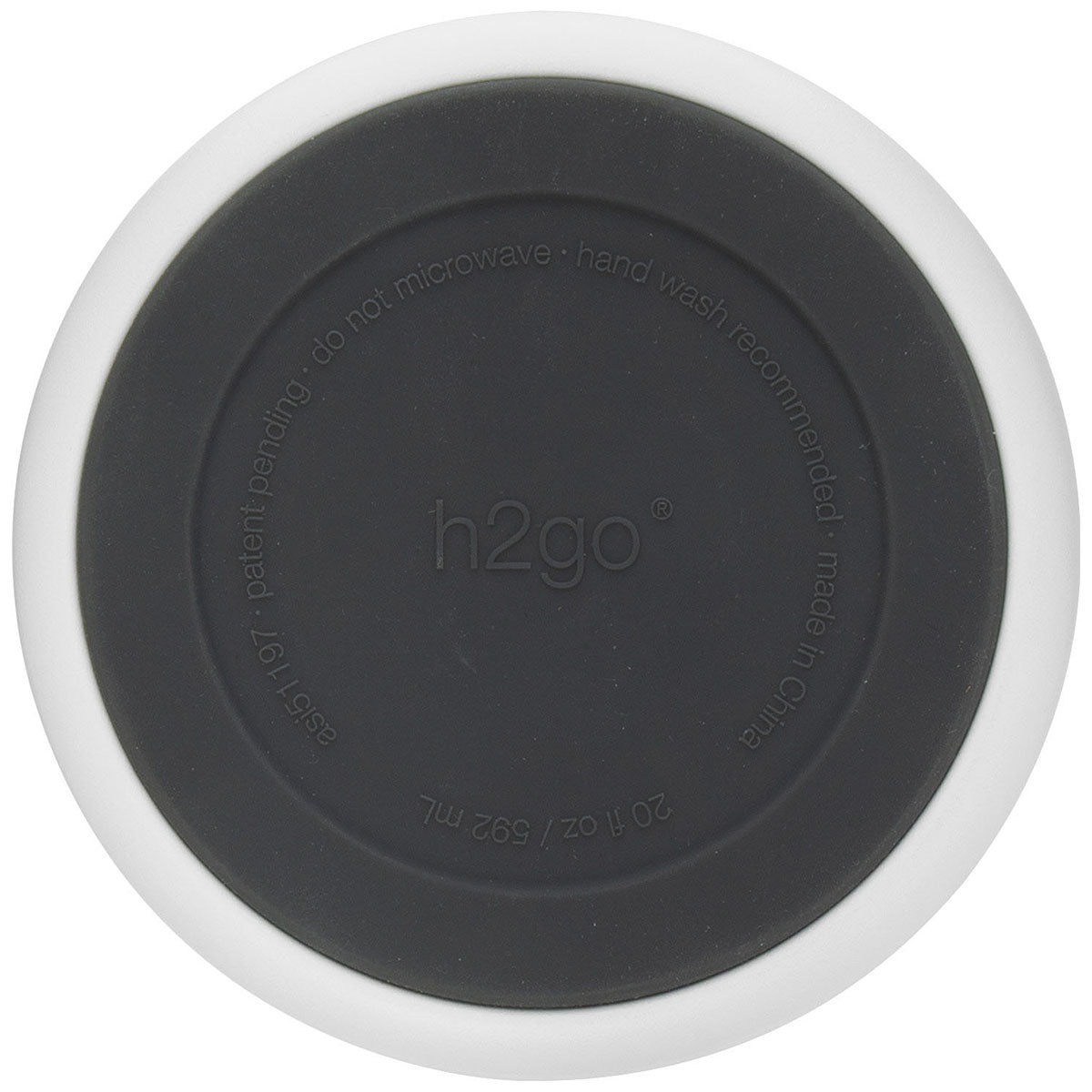 H2Go Matte White Crush 20oz Stainless Steel Container