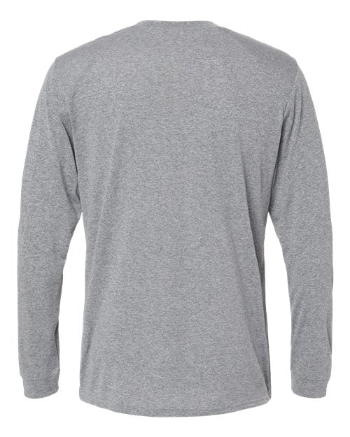 Paragon Heather Grey Unisex Long Islander Performance Long Sleeve T-Shirt