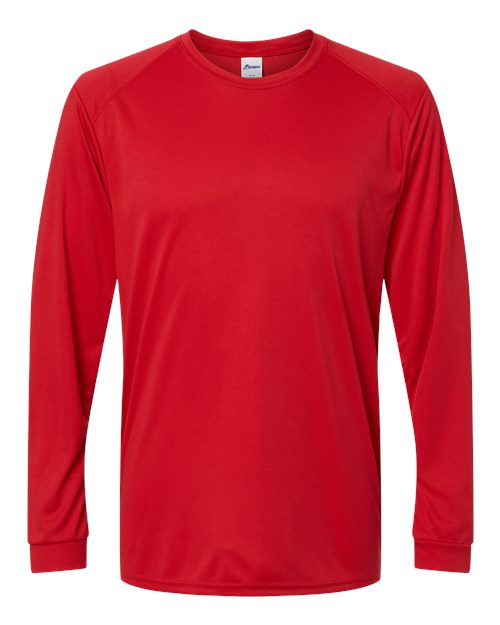 Paragon Red Unisex Long Islander Performance Long Sleeve T-Shirt