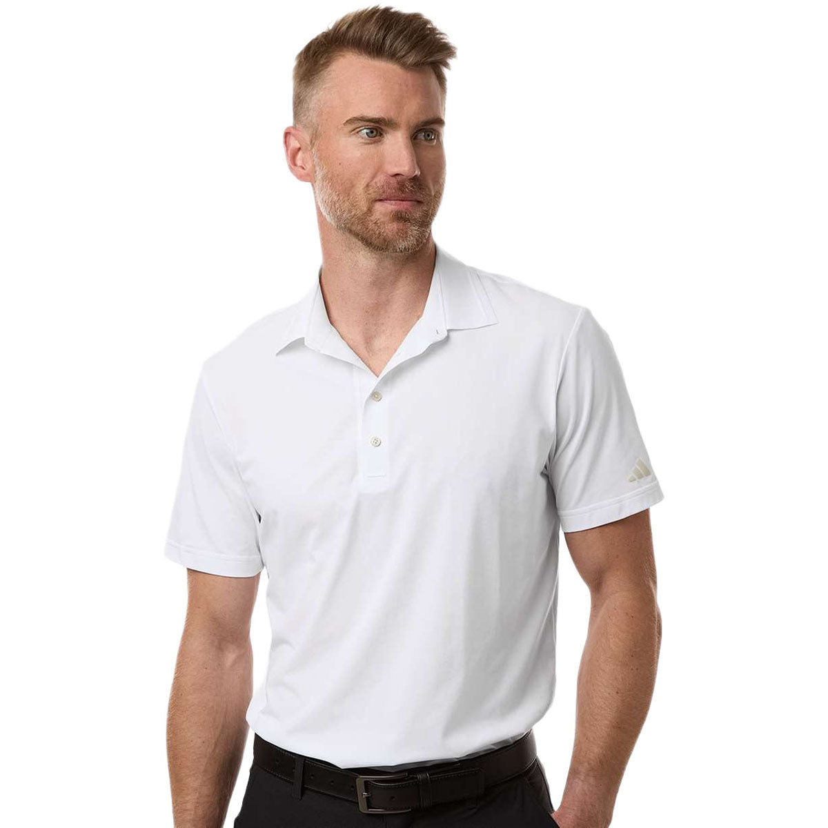 Adidas Men's White Ultimate365 Tour Twistknit Polo