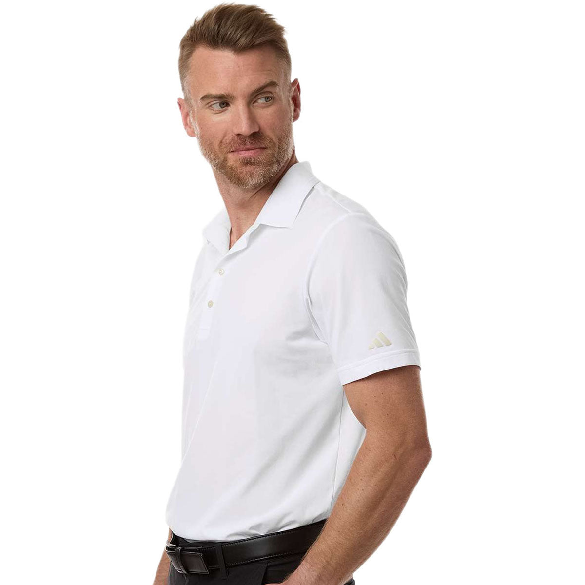 Adidas Men's White Ultimate365 Tour Twistknit Polo