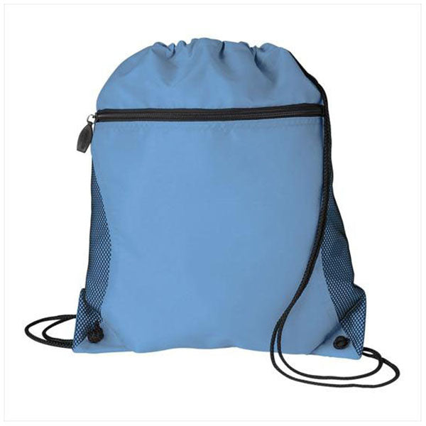 Good Value Light Blue Mesh Pocket Drawcord