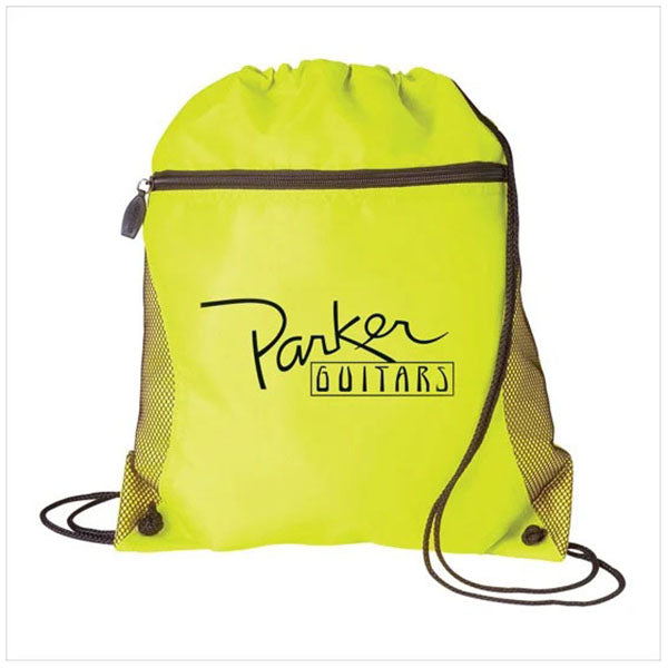 Good Value Neon Yellow Mesh Pocket Drawcord