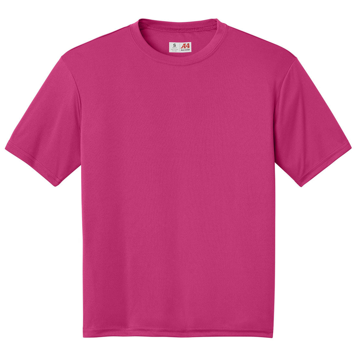 A4 Men's Fuchsia Cooling Performance Short Sleeve Tee