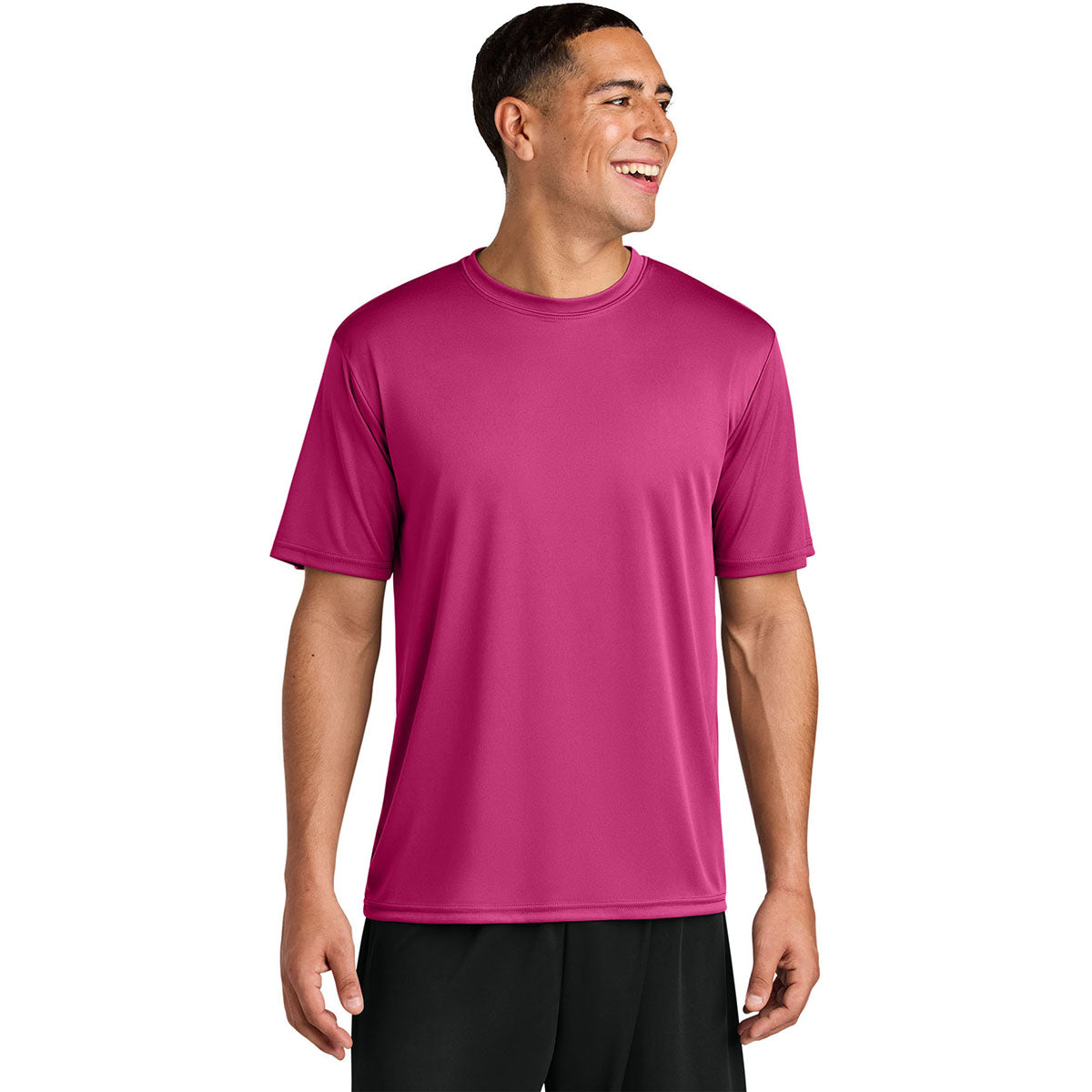 A4 Men's Fuchsia Cooling Performance Short Sleeve Tee