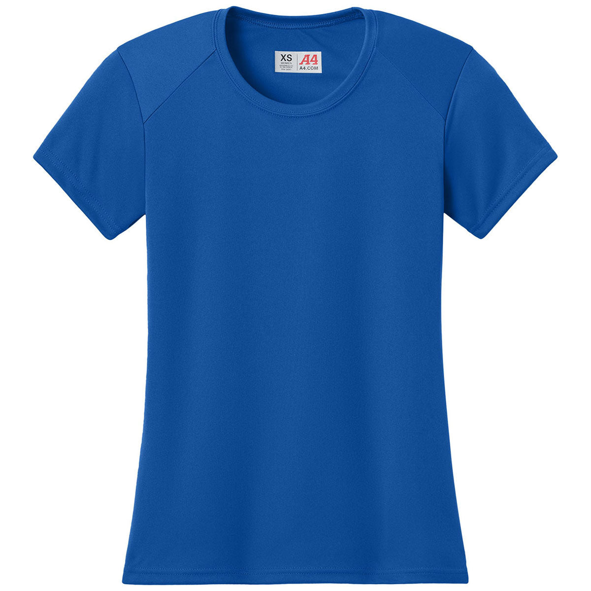 A4 Women's Royal Cooling Performance Short Sleeve Tee