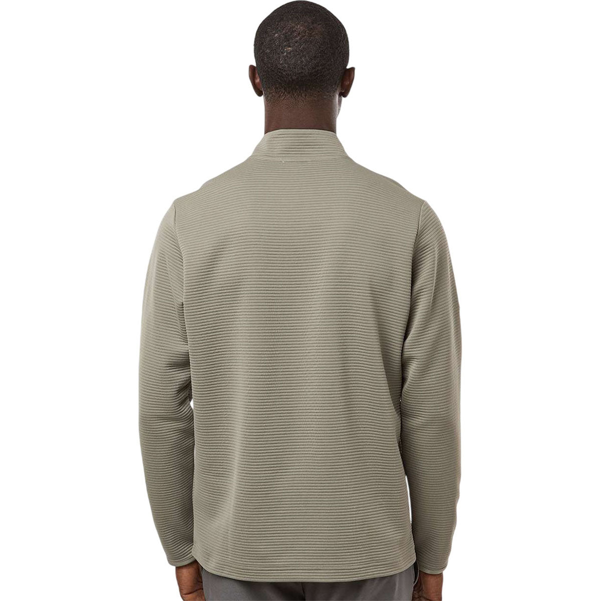 Adidas Men's Silver Pebble Spacer Quarter-Zip Pullover