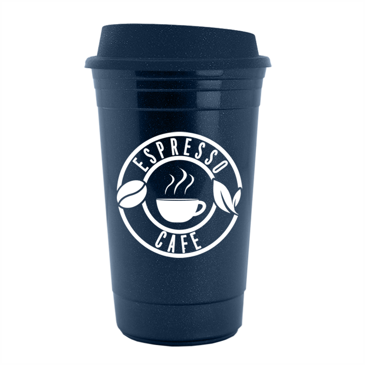 Garyline Metallic Navy Blue Traveler Insulated Cup - 16 oz.