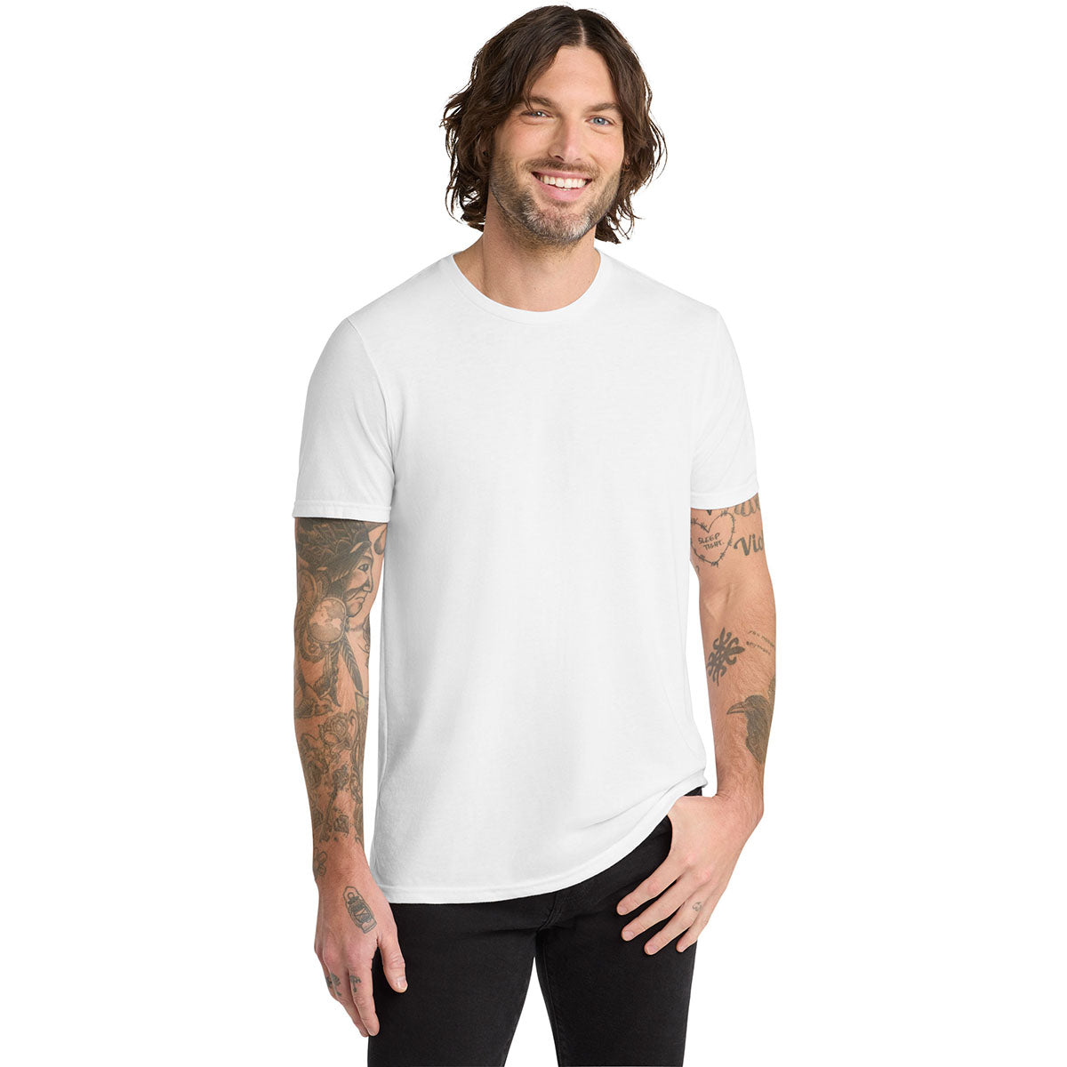 Allmade Unisex Bright white Tri-Blend Tee