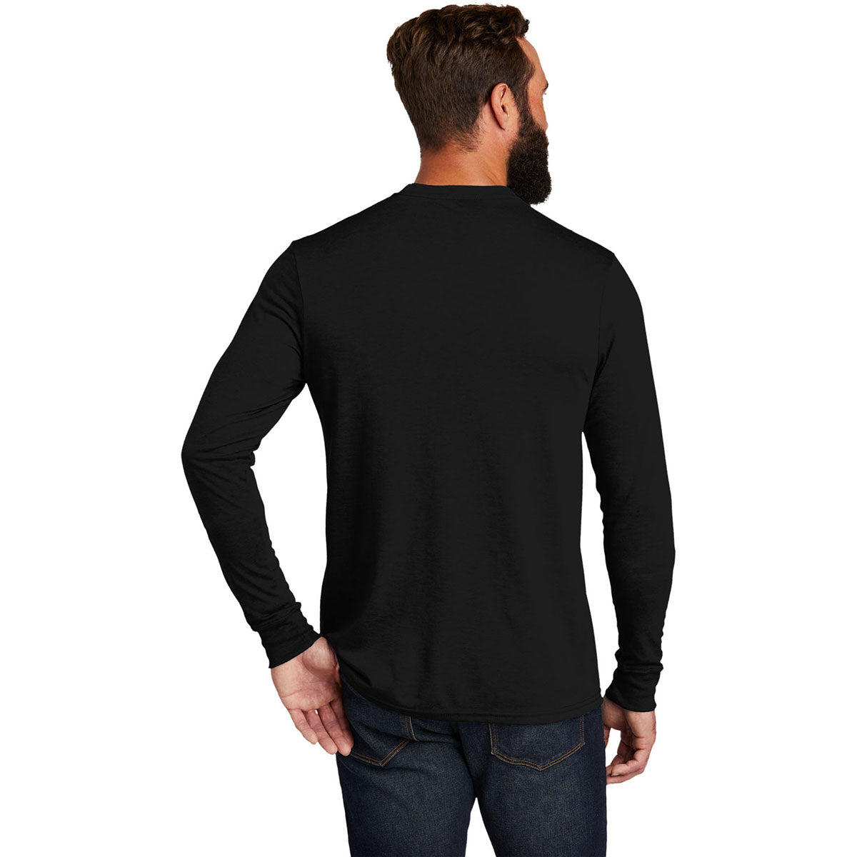 Allmade Unisex Deep Black Tri-Blend Long Sleeve Tee