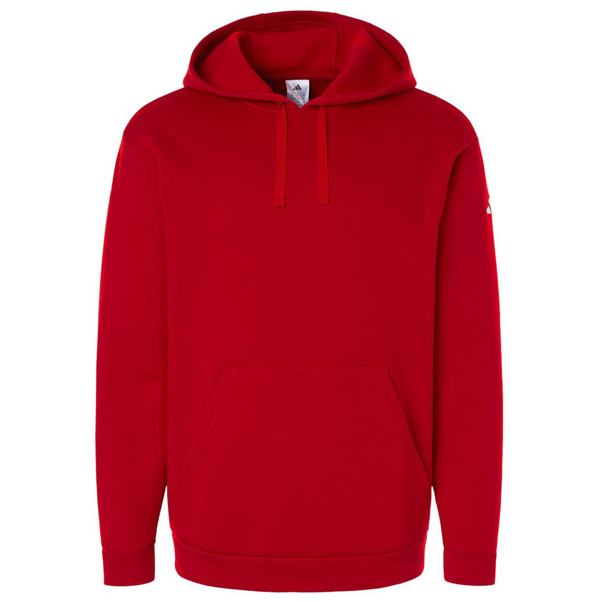Adidas Men's Team Power Red/White Fleece Hooded Sweatshirt