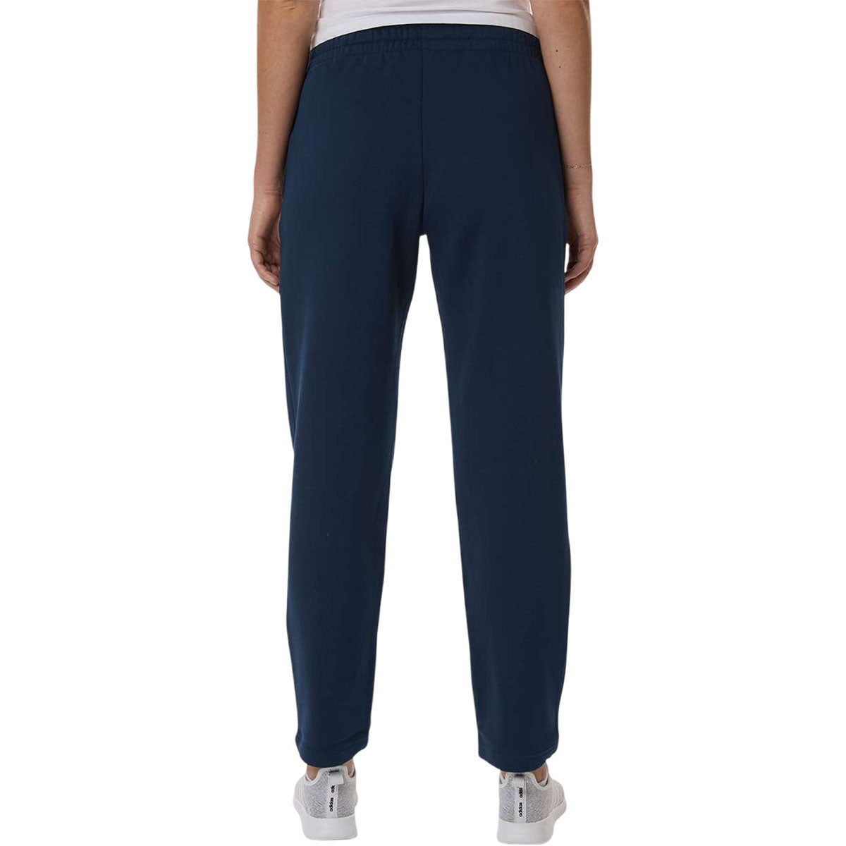 Adidas Women's Team Navy Blue/White Fleece Sweatpants