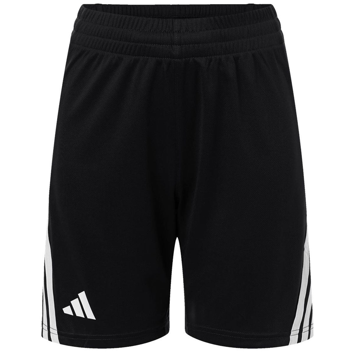 Adidas Youth Black/White 3-Stripes 7" Shorts
