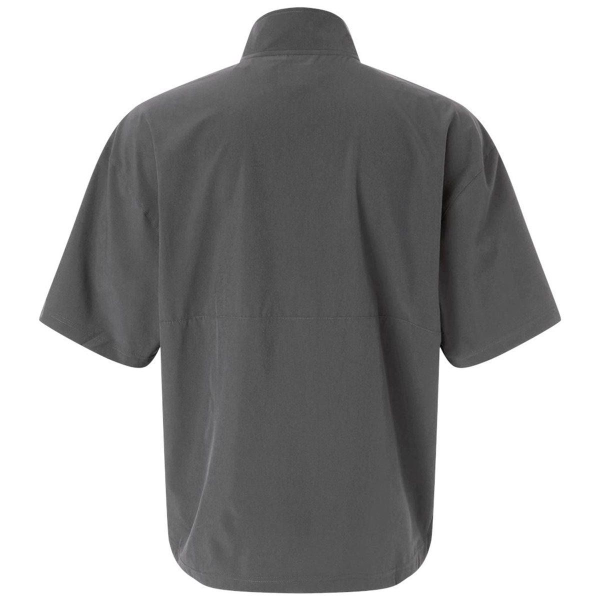 Adidas Men's Team Grey Four/ White Short Sleeve Quarter-Zip Pullover