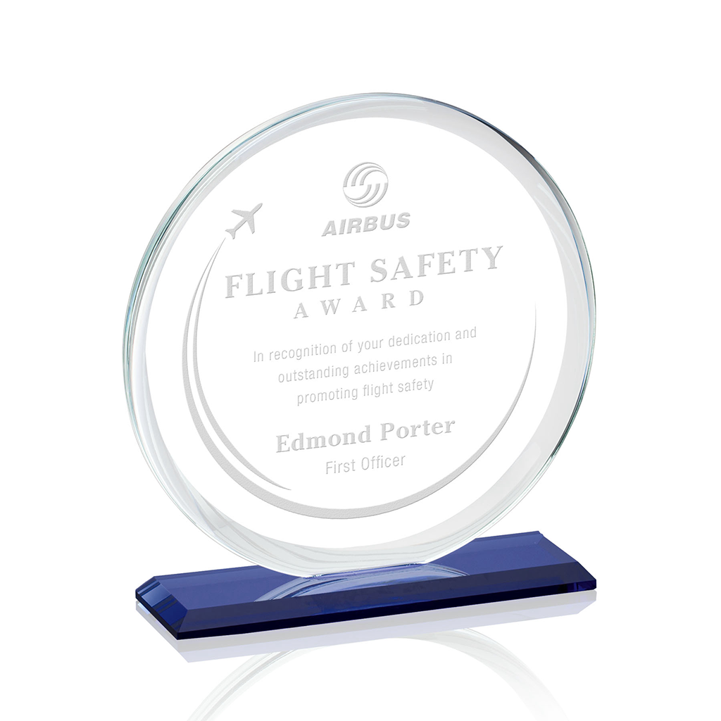 St. Regis Sapphire Verdun Award - 6.5" x 6.5"