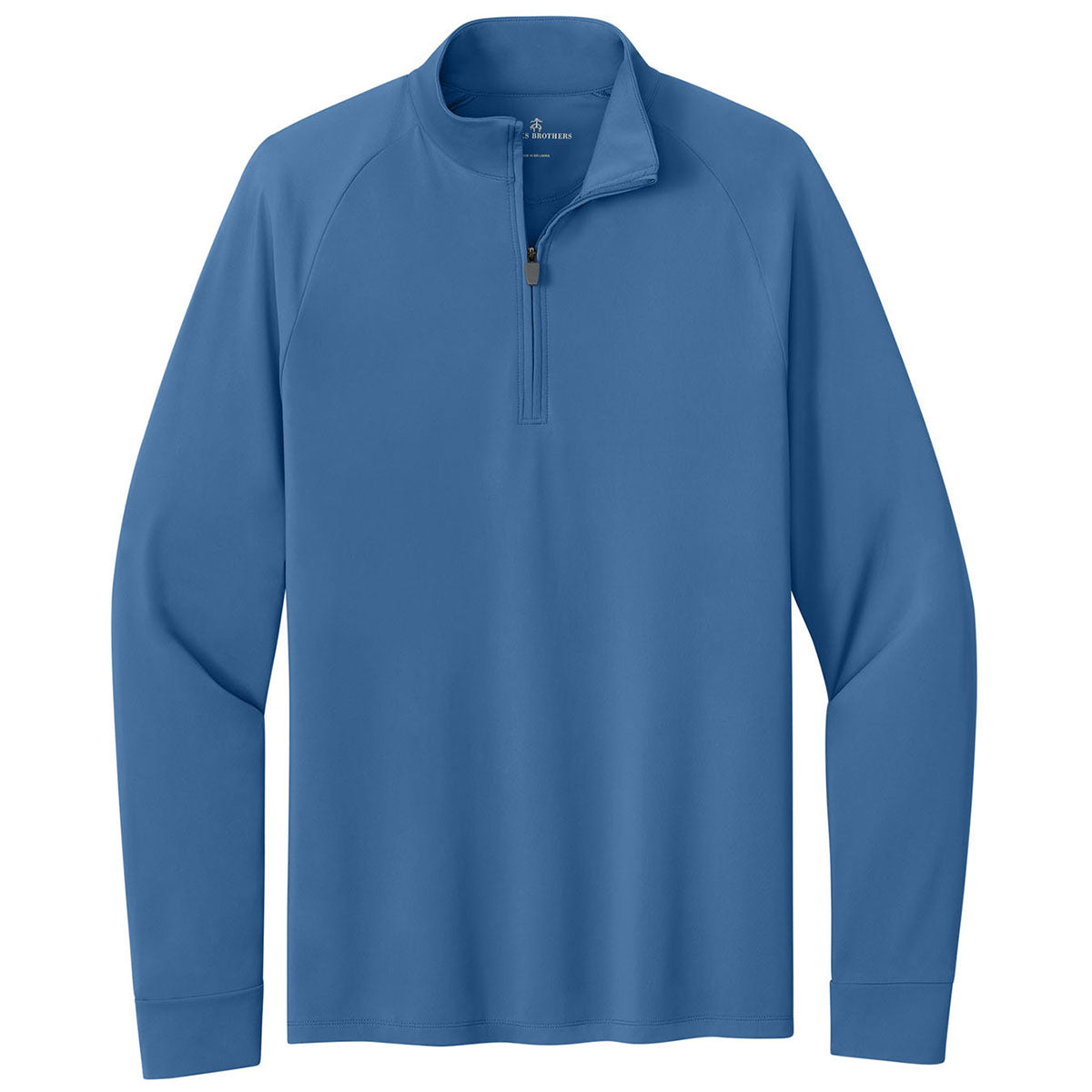 Brooks Brothers Men's Charter Blue Luxe Performance 1/4-Zip