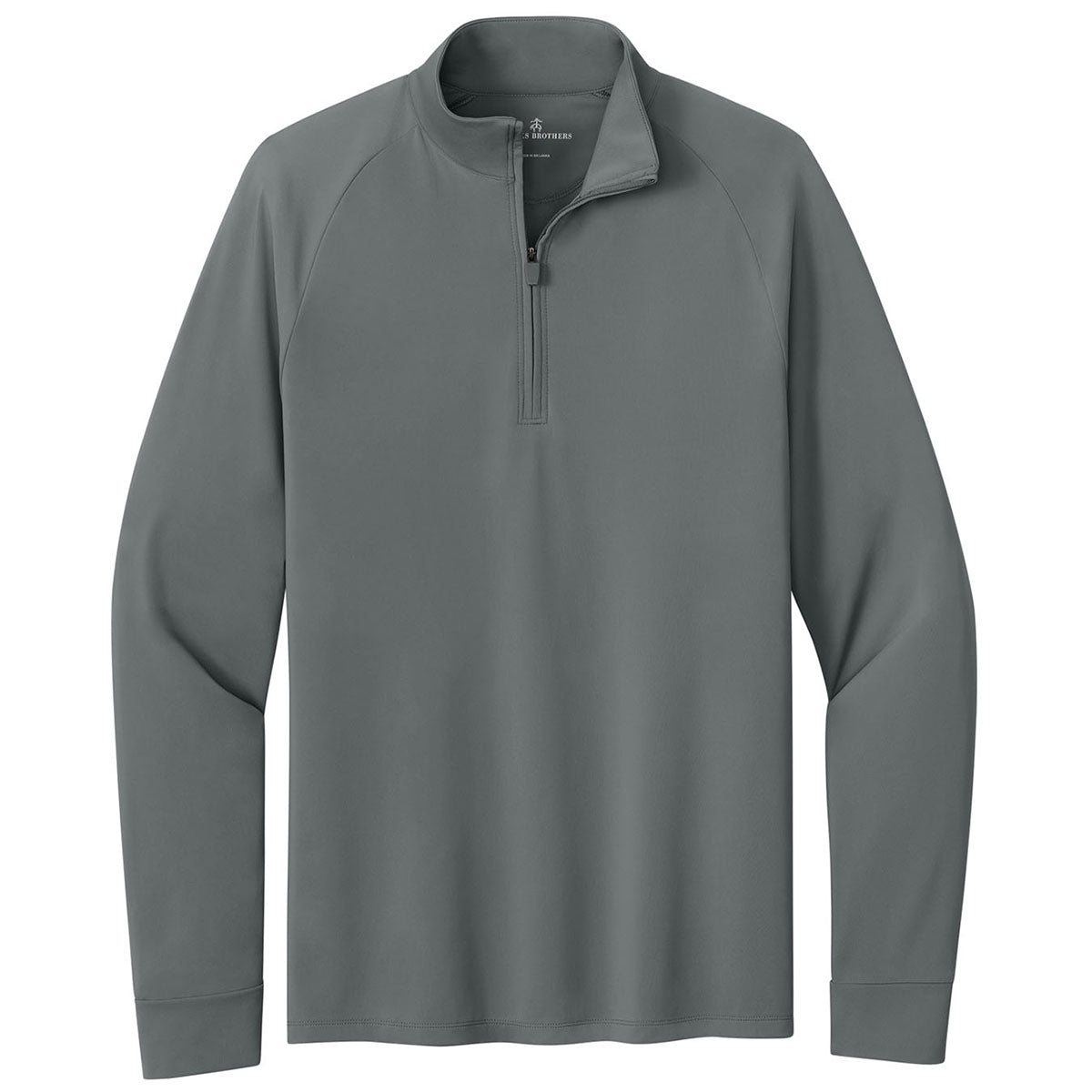 Brooks Brothers Men's Shadow Grey Luxe Performance 1/4-Zip