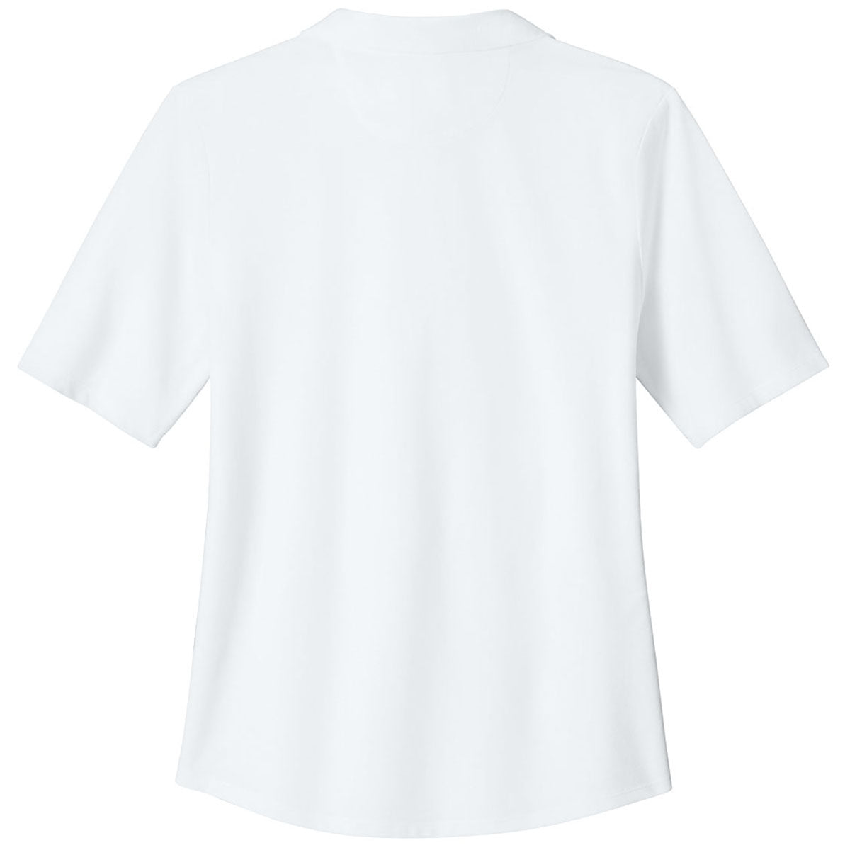 Brooks Brothers Women's White Pinpoint Pique Polo