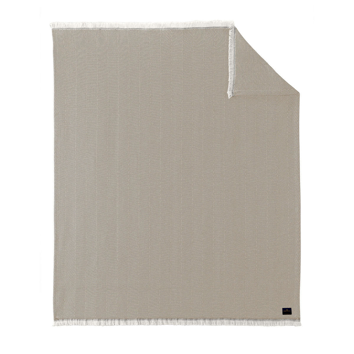 Brooks Brothers Ledger Khaki/Parchment Coastal Throw