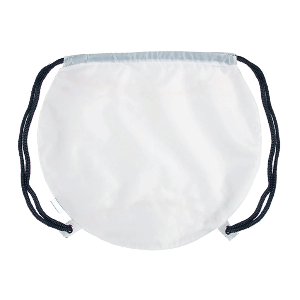 Primeline White Game Time! Baseball Drawstring Bag
