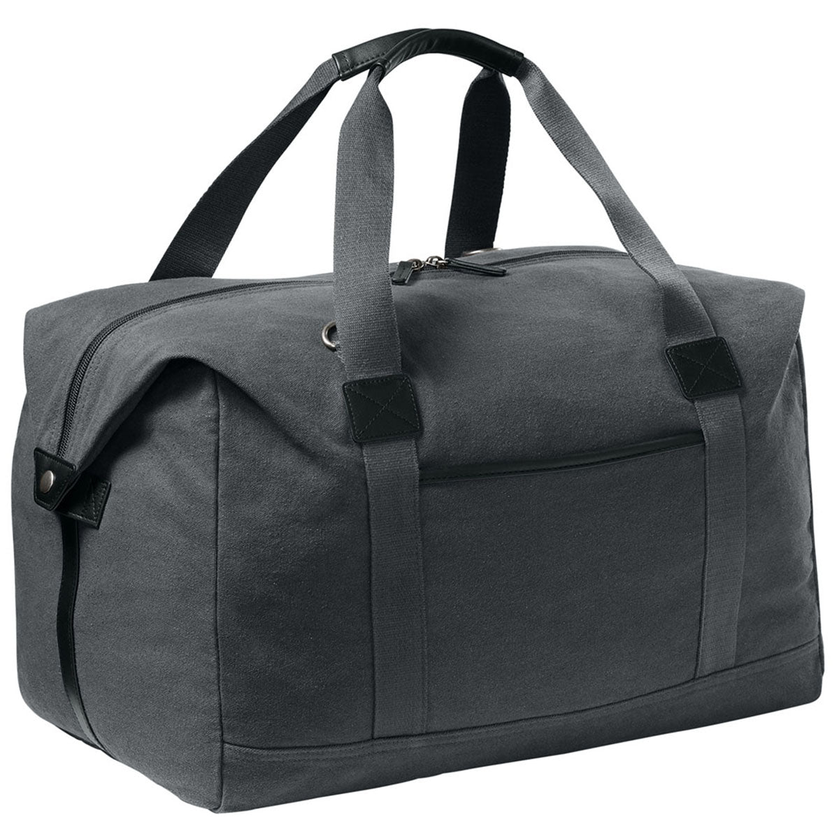 Port Authority Grey Steel Washed Canvas Duffel