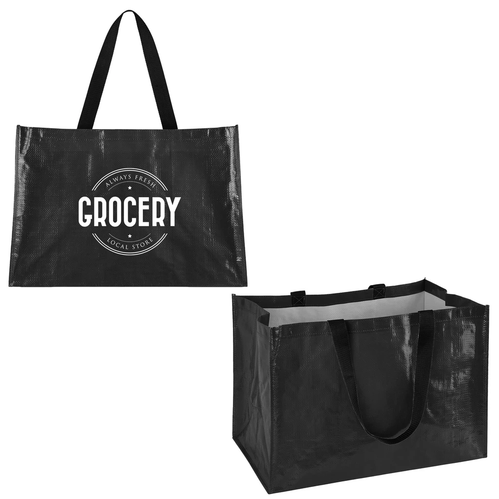 Beacon Black Epic Oversized Laminated Shopping Tote