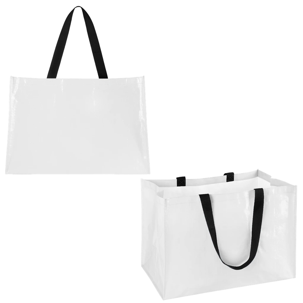 Beacon White Epic Oversized Laminated Shopping Tote