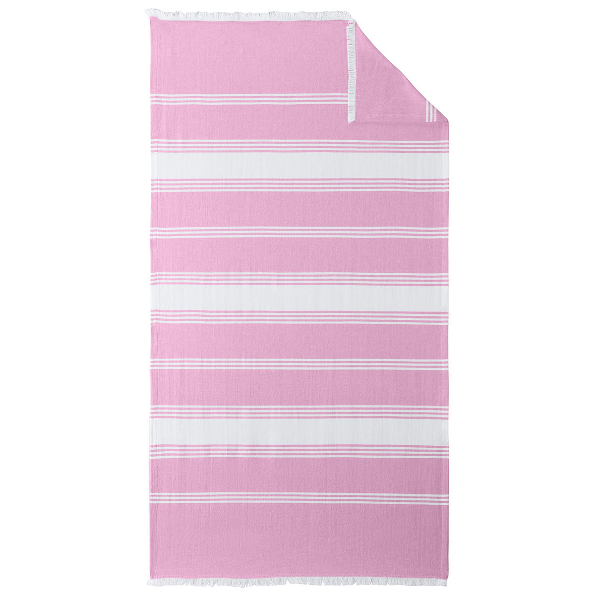 Port Authority Awareness Pink/White Beach Throw