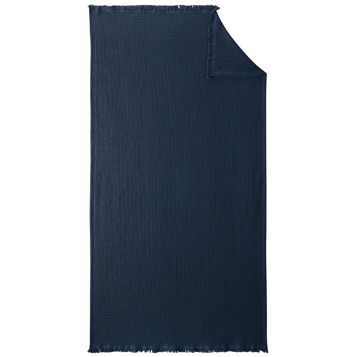 Port Authority River Blue Navy Waffle Throw