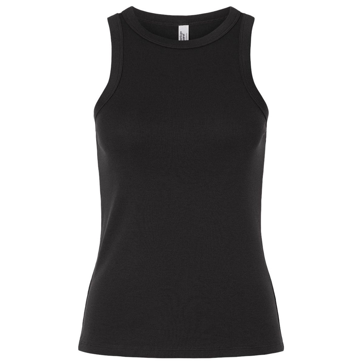 American Apparel Women's Black Baby Rib Tank