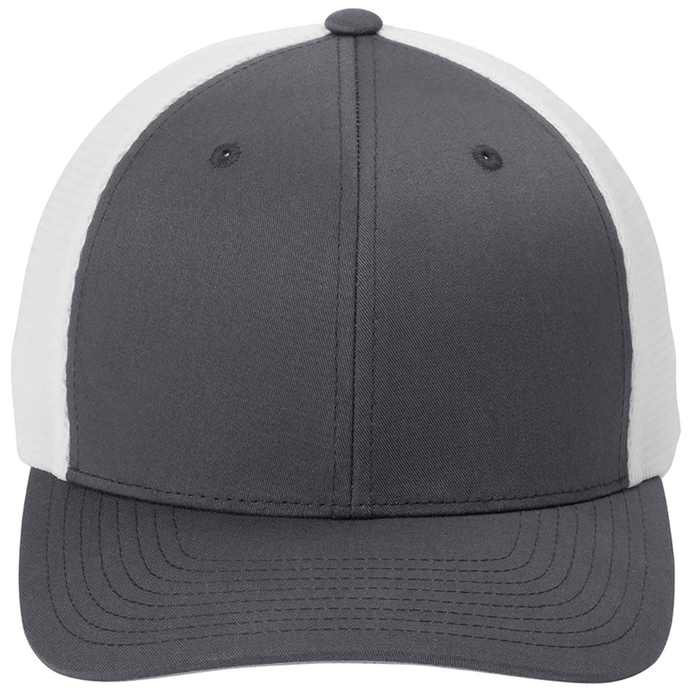 Port Authority Graphite/WhiteFlexfit 110 Mesh Cap