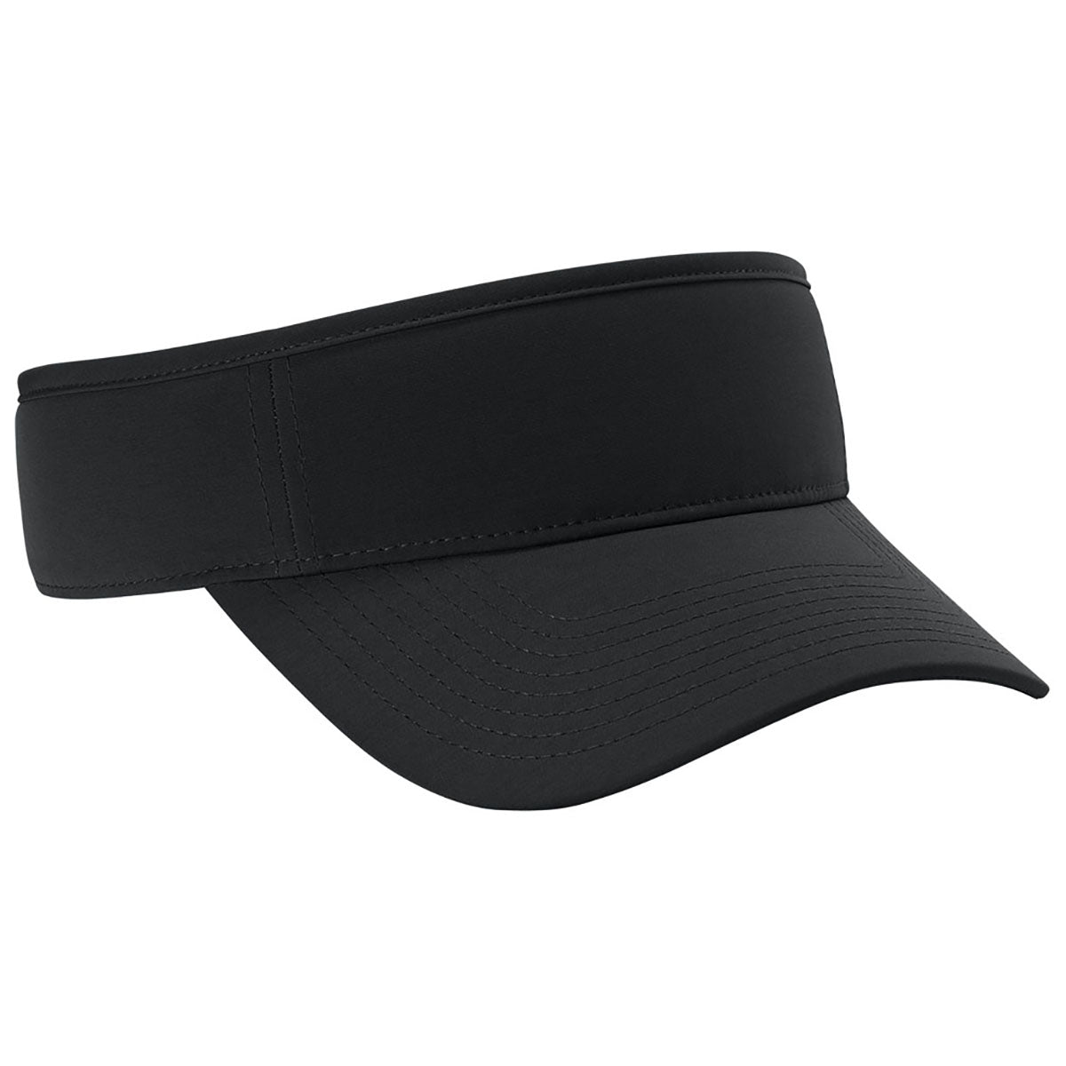 Port Authority Black Poly Visor