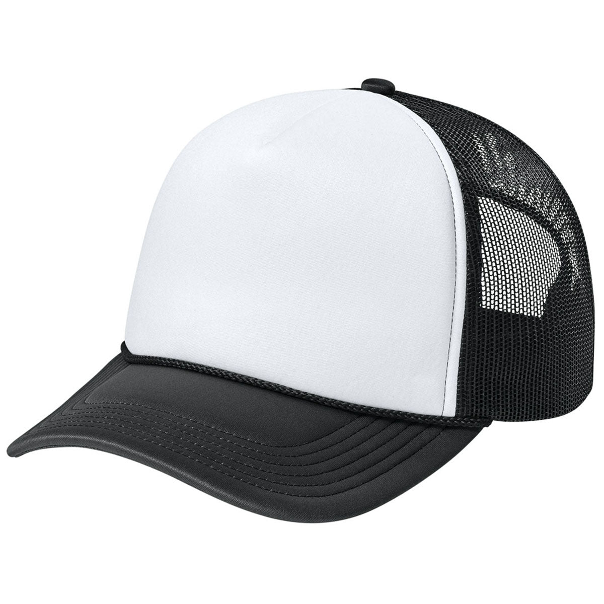 Port Authority White/Deep Black/Deep Black Foam Truck'N Cap