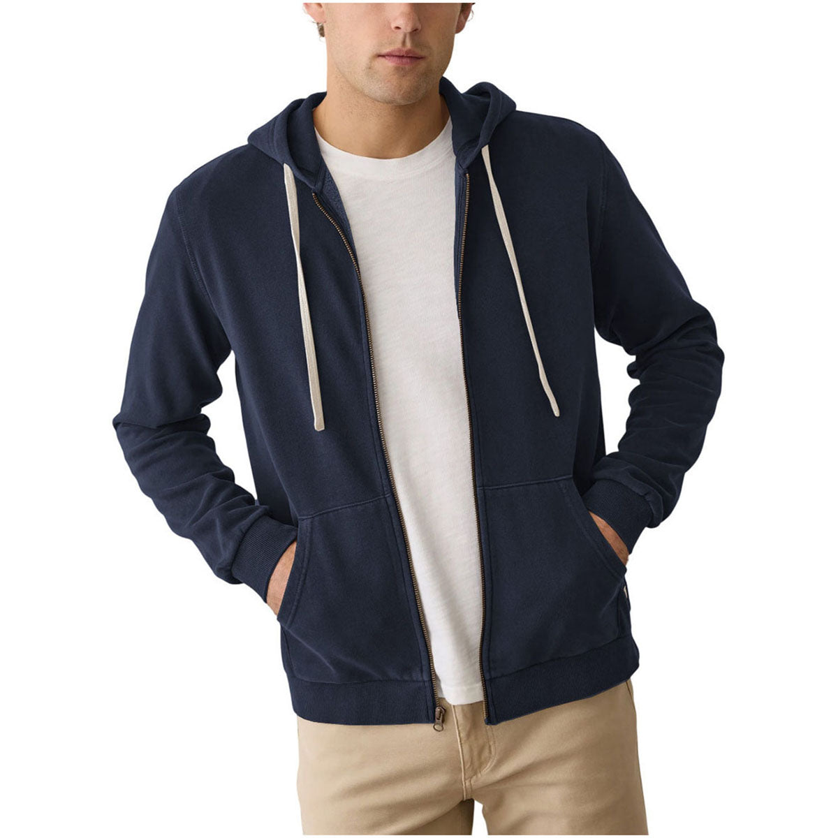 Marine Layer Men's Mood Indigo Cloud 9 Fleece Full Zip Hoodie